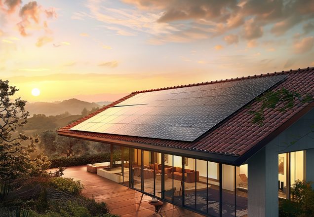 solar-panels-modern-house-with-red-tile-roof